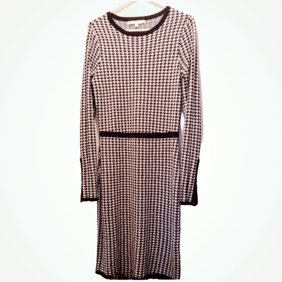 Heidi Weisel’s MIXT Houndstooth Sweater Dress L - Picture 3 of 16